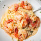 Penne Pulcinella with Shrimp
